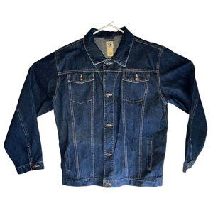 NEW Denim Blue Jean Jacket Womens Size 20 Genuine Class Club Bulldog Medium Wash